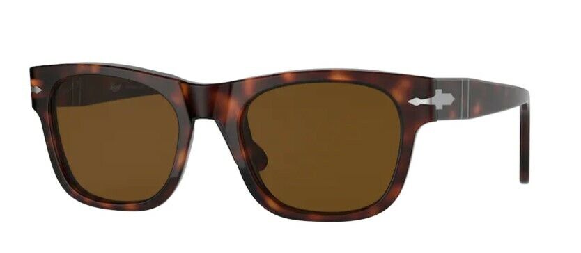 Persol 0PO3269S 24/57 Havana/ Brown Polarized Rectangle Unisex Sunglasses