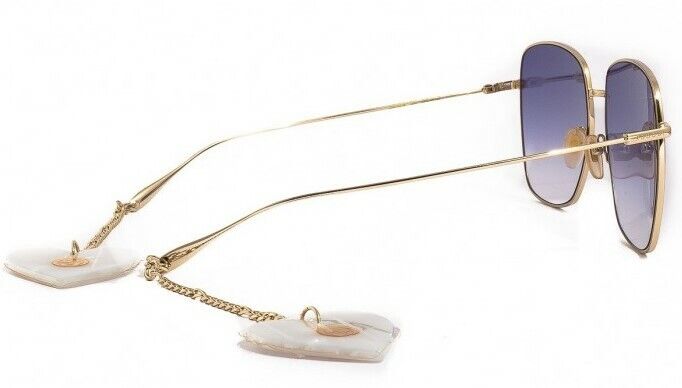 Gucci GG 1031S-004 Gradient Gold/Violet Oversized Metal square Women Sunglasses