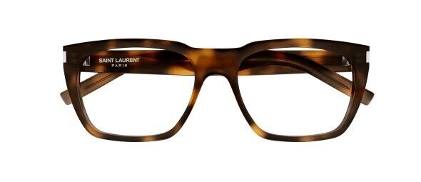 Saint Laurent SL 598 OPT 003 Havana Square Men's Eyeglasses