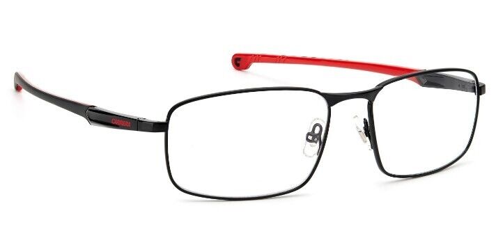 Carrera CARDUC 008 0OIT 00 Black Red Rectangular Men's Eyeglasses