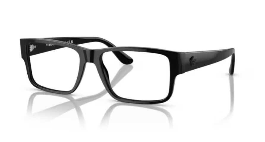 Versace 0VE3342F GB1 Dark grey/Clear Rectangle Men's Eyeglasses