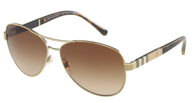 Burberry BE3080 114513 Gold/Brown Gradient Men's Sunglasses