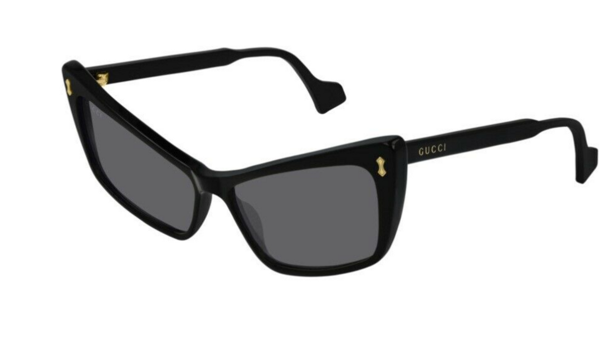 Gucci GG 0626S 001 Cat Eye  Black/Grey Ladies Sunglasses