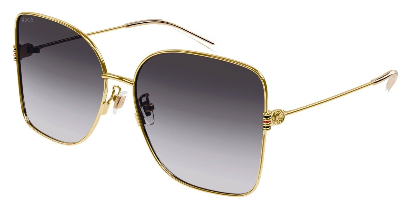 Gucci GG1282SA 002 Gold/Grey Gradient Oversized Women's Sunglasses