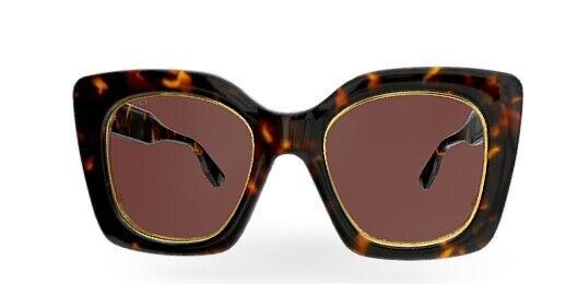Gucci GG1151S 003 Havana/Brown Soft Cat-Eye Women's Sunglasses