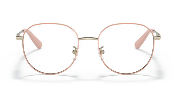 Versace 0VE1282D 1469 Pale gold/pink Women's Round Eyeglasses