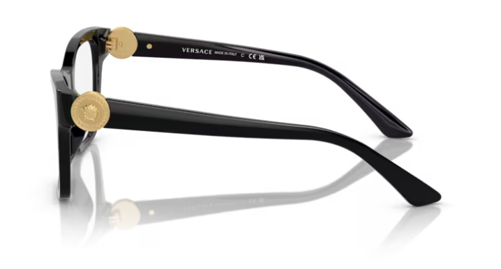 Versace 0VE3341U GB1 Black Soft Square Women's Eyeglasses
