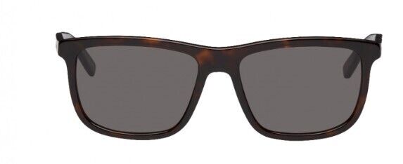 Saint Laurent SL501 002 Havana/Smoke Square Full-Rim Unisex Sunglasses