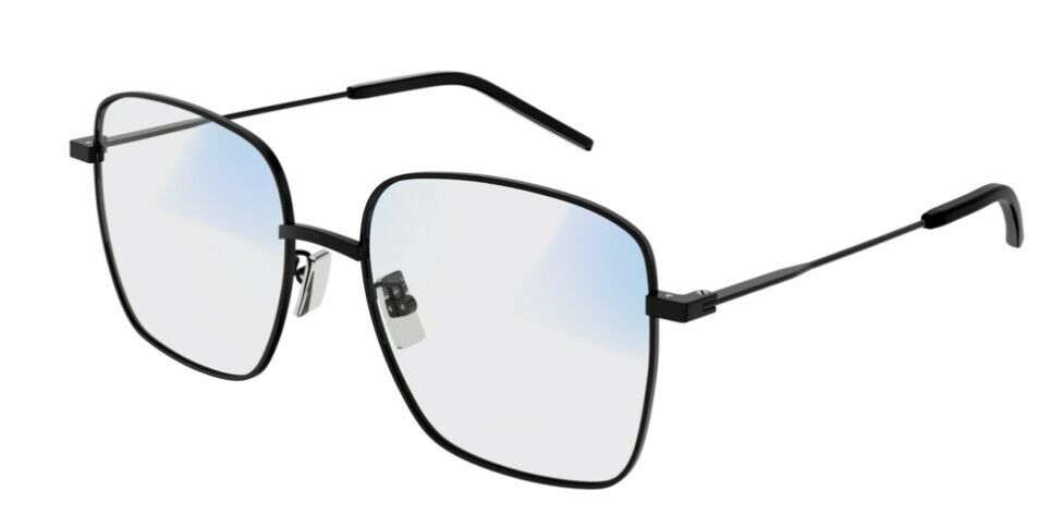 Saint Laurent SL 314 SUN-001 Black/Black Transparent Pilot Women Sunglasses
