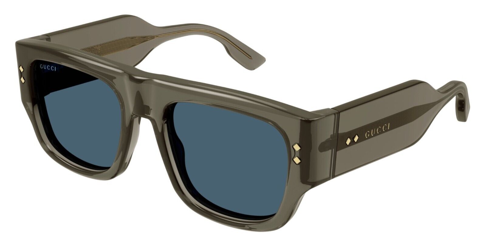 Gucci GG1262S 003 Grey/Blue Narrow flat Men's Sunglasses