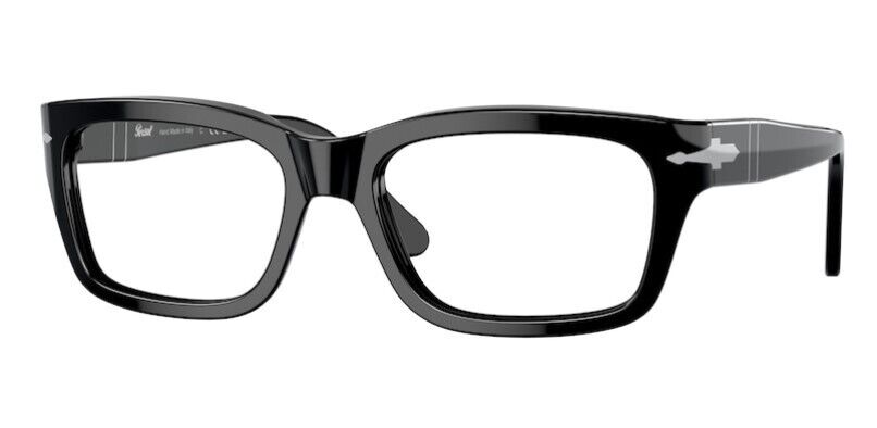Persol 0PO3301V 95 Black Rectangle Unisex Eyeglasses