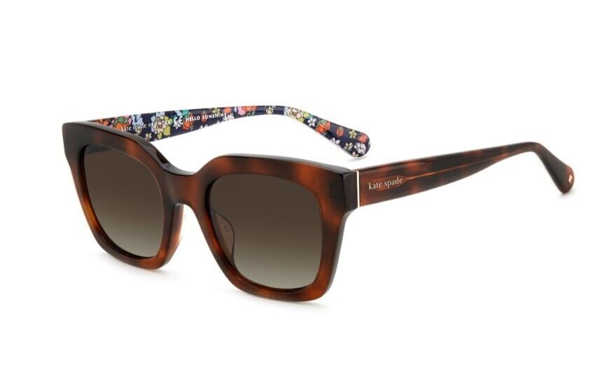 Kate Spade Camryn/S 0086/HA Havana/Brown Gradient Square Women's Sunglasses