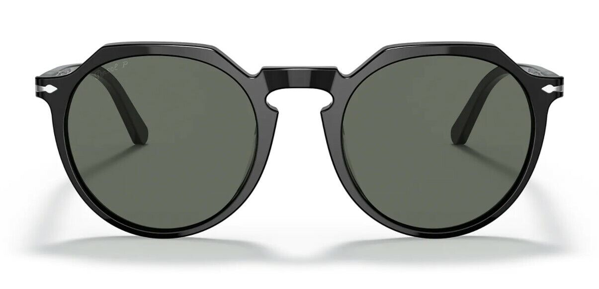Persol 0PO 3281S 95/58 Black/Green Polarized Unisex Sunglasses