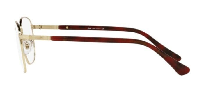 Persol 0PO2476V 515  Gold/ Red Striped Square Unisex Eyeglasses