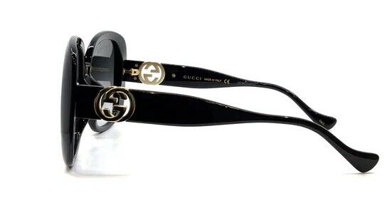 Gucci GG 1029SA 007 Gradient Black/Gray Oversized square Women Sunglasses