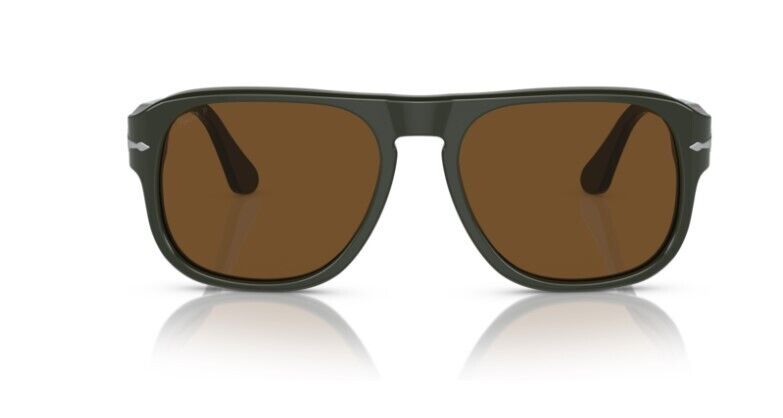 Persol 0PO3310S Jean 119057 Brown/Matte Dark Green Polarized Unisex Sunglasses