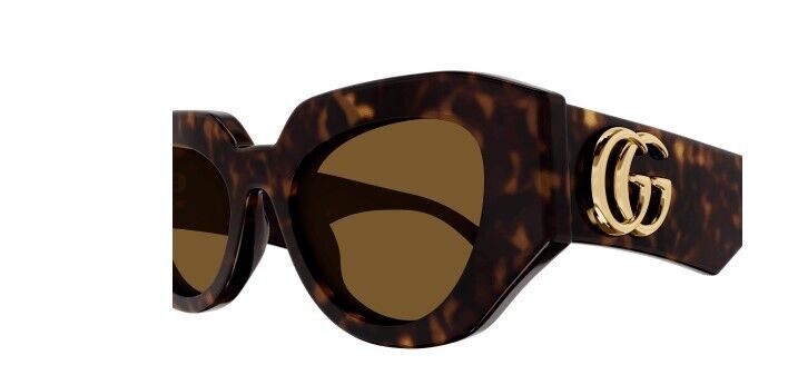 Gucci GG 1412S 002 Havana/Brown Cat Eye Women's Sunglasses