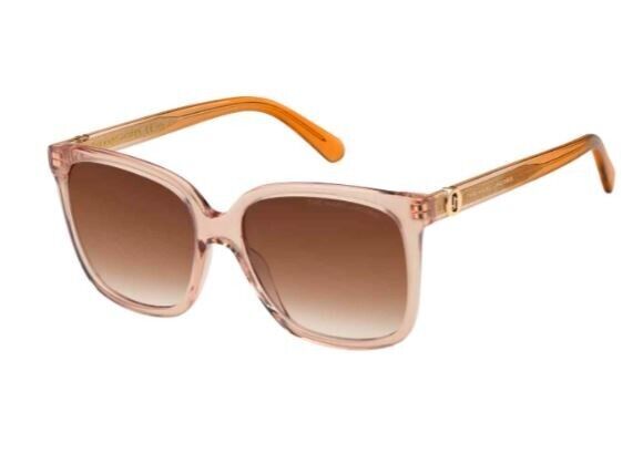 Marc Jacobs MARC-582/S 0R83/HA Orange-Beige/Brown Square Women's Sunglasses