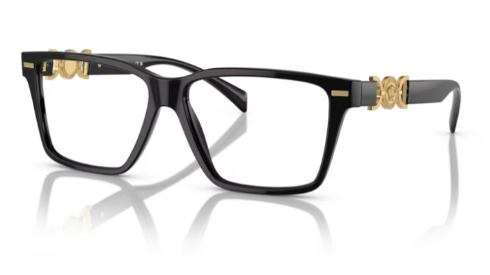 Versace 0VE3335 GB1 Black Rectangle 54mm Women's Eyeglasses