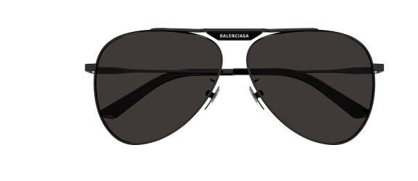 Balenciaga BB0244S 001 Grey Oval Unisex Sunglasses