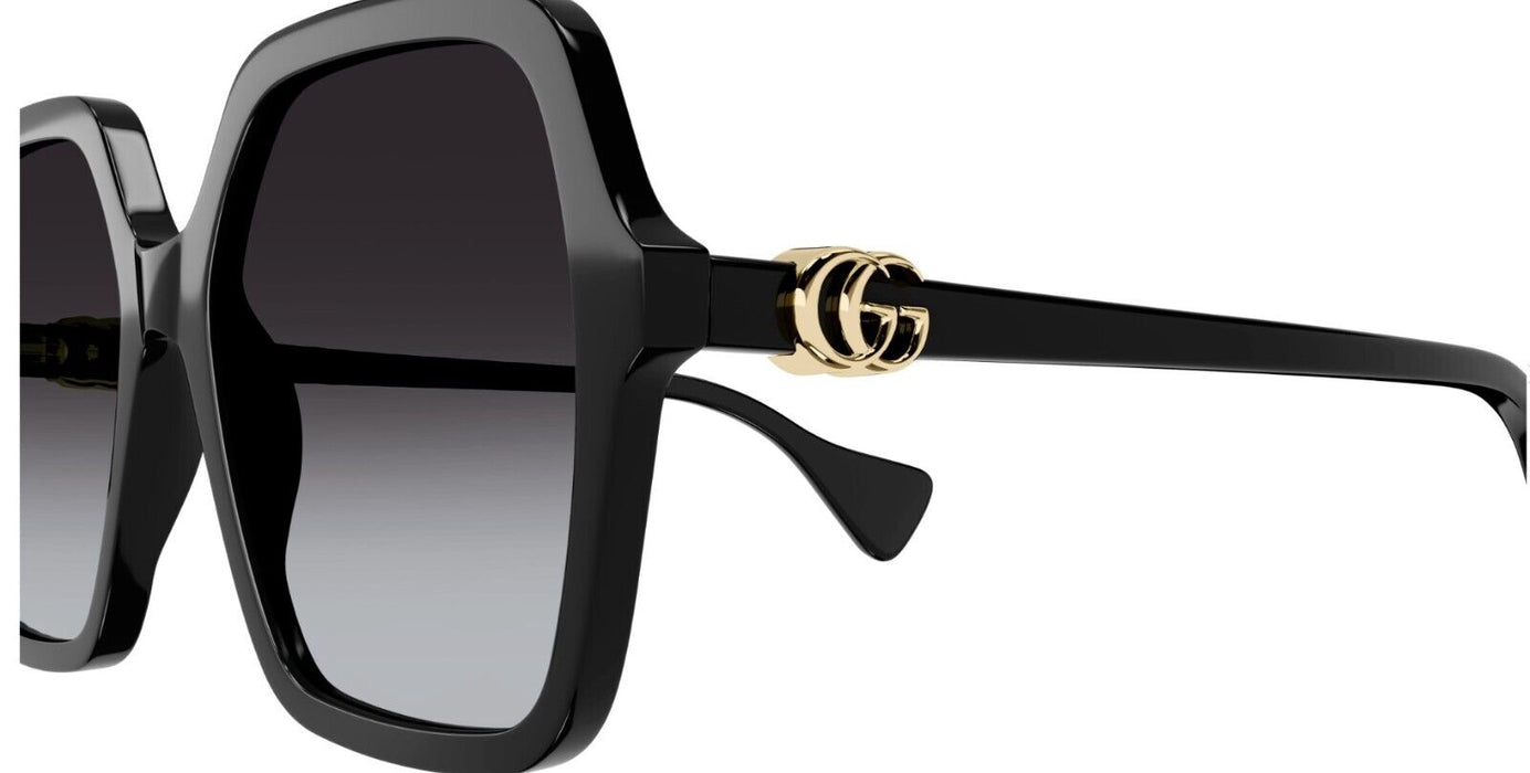 Gucci GG1072SA 001 Black/Grey Gradient Square Women's Sunglasses