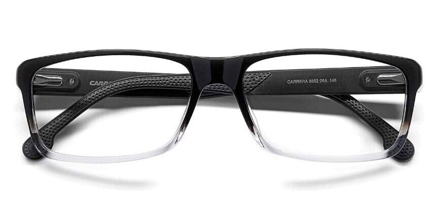 Carrera 8852 008A Black/Grey Rectangle Men's Eyeglasses