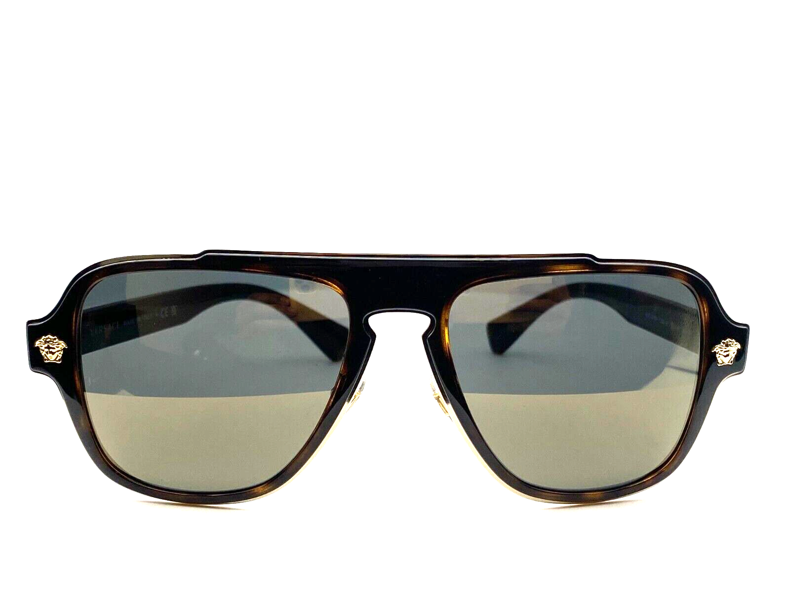 Versace VE2199 12524T Havana/Dark Grey Square 56mm Men's Sunglasses