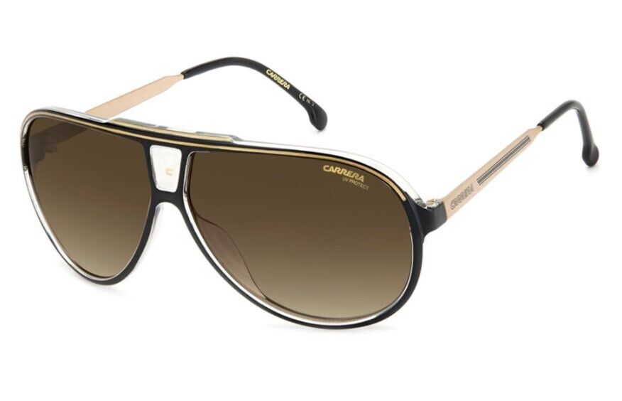 Carrera 1050/S 02M2/HA Black Gold/Brown Gradient Men's Sunglasses