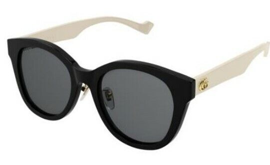 Gucci GG 1002SK-004 Black/Black Gray Full Rim Round Women Sunglasses