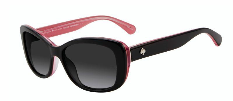 Kate Spade Claretta/P/S 03H2/WJ Black Pink/Gray Polarized Sunglasses