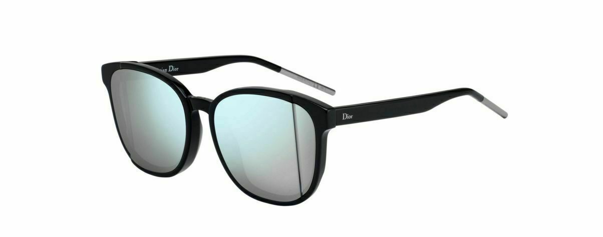 Christian Dior Diorstep 0807/R8 Black/Light Blue Gray Sunglasses