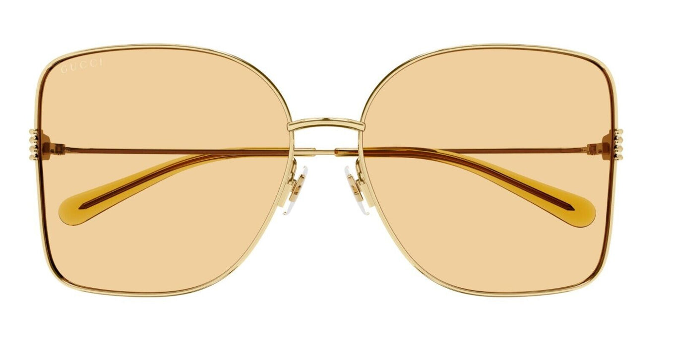 Gucci GG1282SA 005 Gold/Orange Oversized Women's Sunglasses