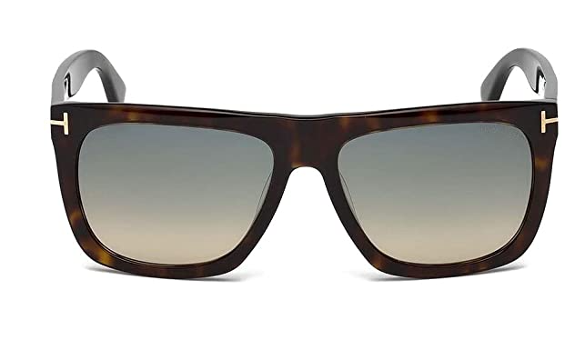 Tom Ford FT 0513 Morgan 52W Shiny Dark Havana / Turquoise Gradient Sunglasses