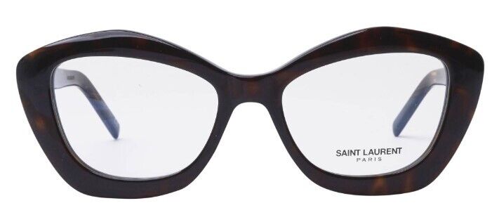 Saint Laurent SL 68 OPT 002 Havana Cat-Eye Full-Rim Women's Eyeglasses