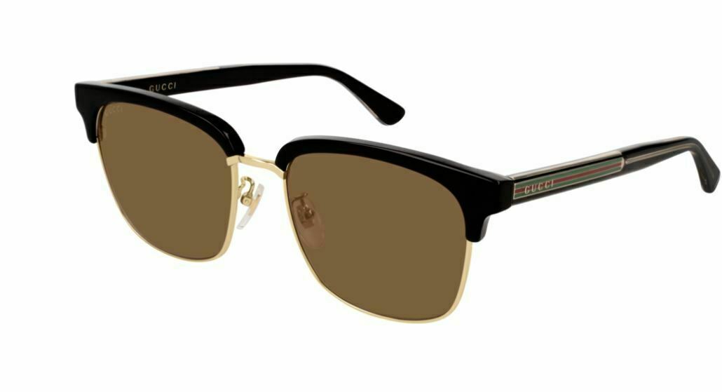 Gucci GG 0382 S 002 Havana Black Men's Sunglasses