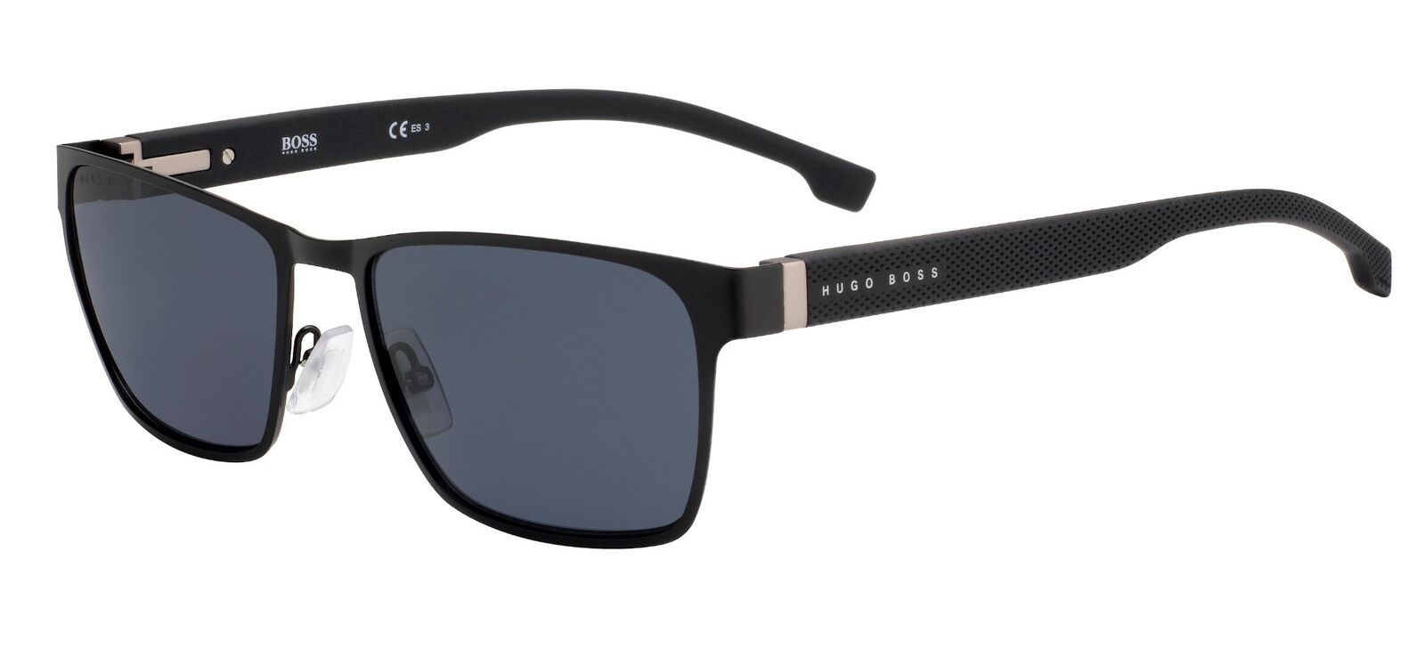 Boss 1038/S 0003/IR Matte Black/Gray Blue Sunglasses
