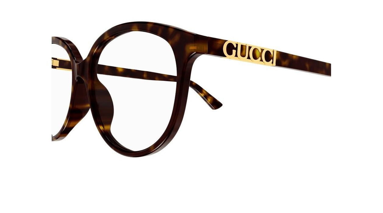 Gucci GG1194OA 002 Havana with Gucci Bold Logo Soft Cat-Eye Women's Eyeglasses