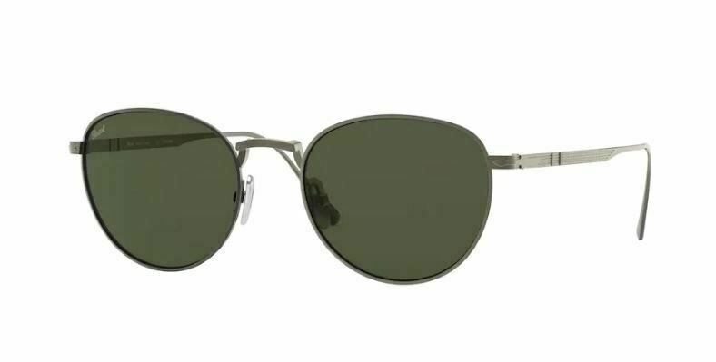 Persol 0PO5002ST 800131 Pewter/Green Sunglasses