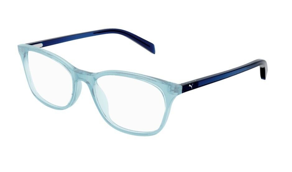 Puma PJ0031O 009 Light Blue-Blue Square Junior Full-Rim Eyeglasses