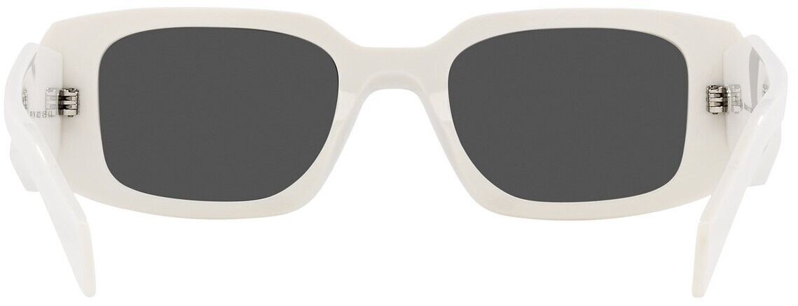 Prada 0PR 17WS 1425S0 Ivory/Dark Grey Rectangular 49mm Women's Sunglasses