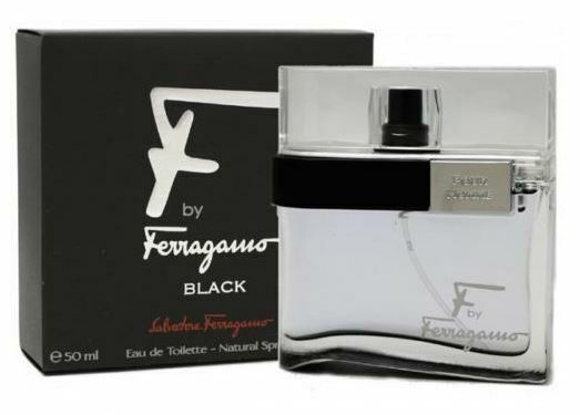 SALVATORE FERRAGAMO "F" BLACK 1.7 Oz EDT SP For Men New In Box