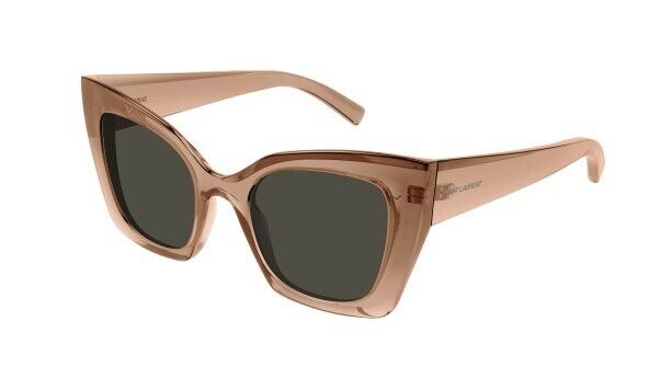 Saint Laurent SL 552 006 Nude/Grey Cat-Eye Women Sunglasses — The ...