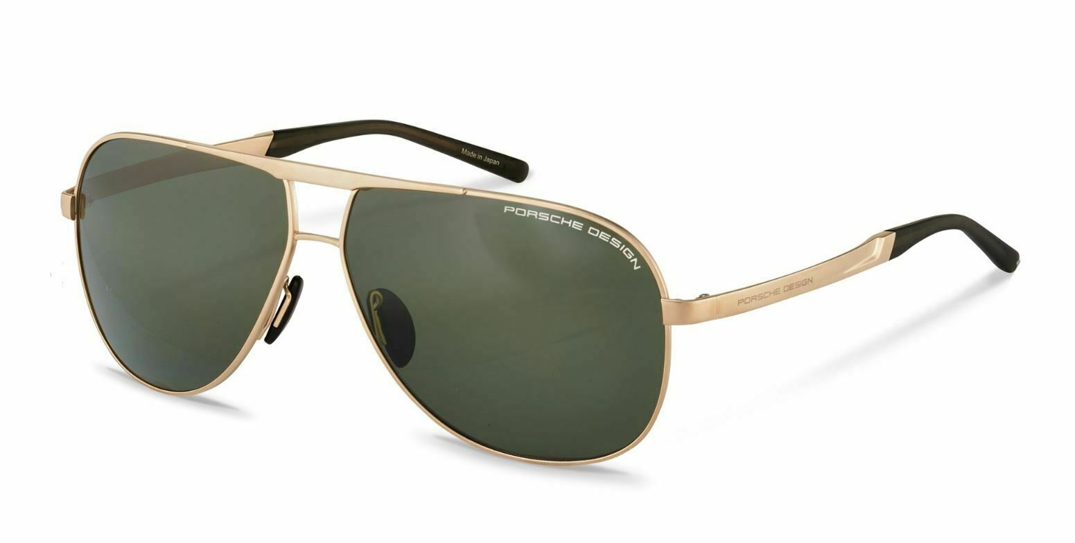 Porsche Design P 8657 C Gold Polarized Sunglasses