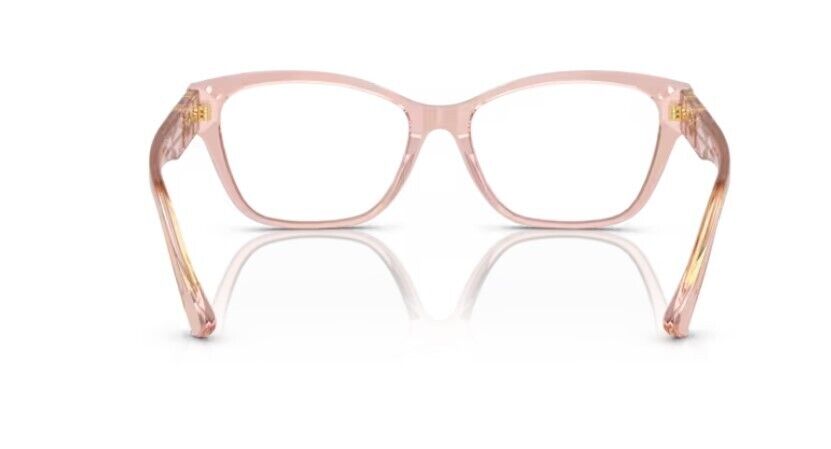 Versace 0VE3344 5434 Brown transparent/Clear Cat Eye 52 mm Women's Eyeglasses