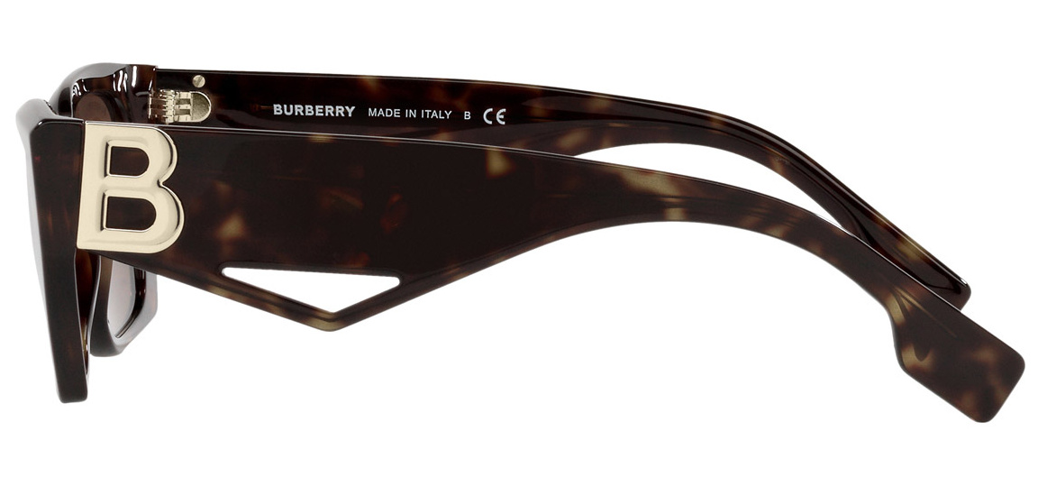 Burberry BE4336 392073 Dark Havana/Dark Brown Rectangular Women's Sunglasses