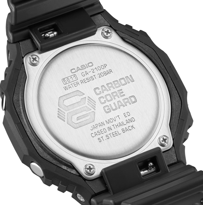 G-Shock Analog-Digital Black Men's Watch GA-2100P-1A