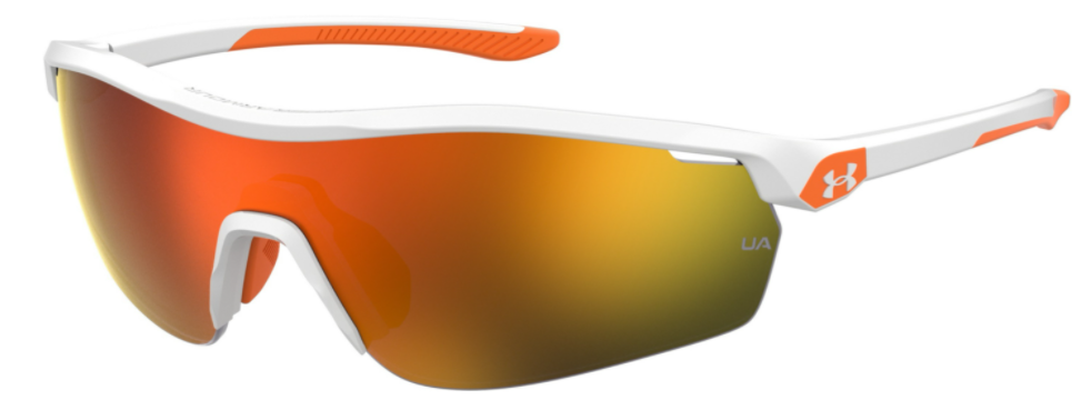 Under Armour Ua 7001/S 0IXN/50 White Orange/Blue Gradient Teen Boy's Sunglasses