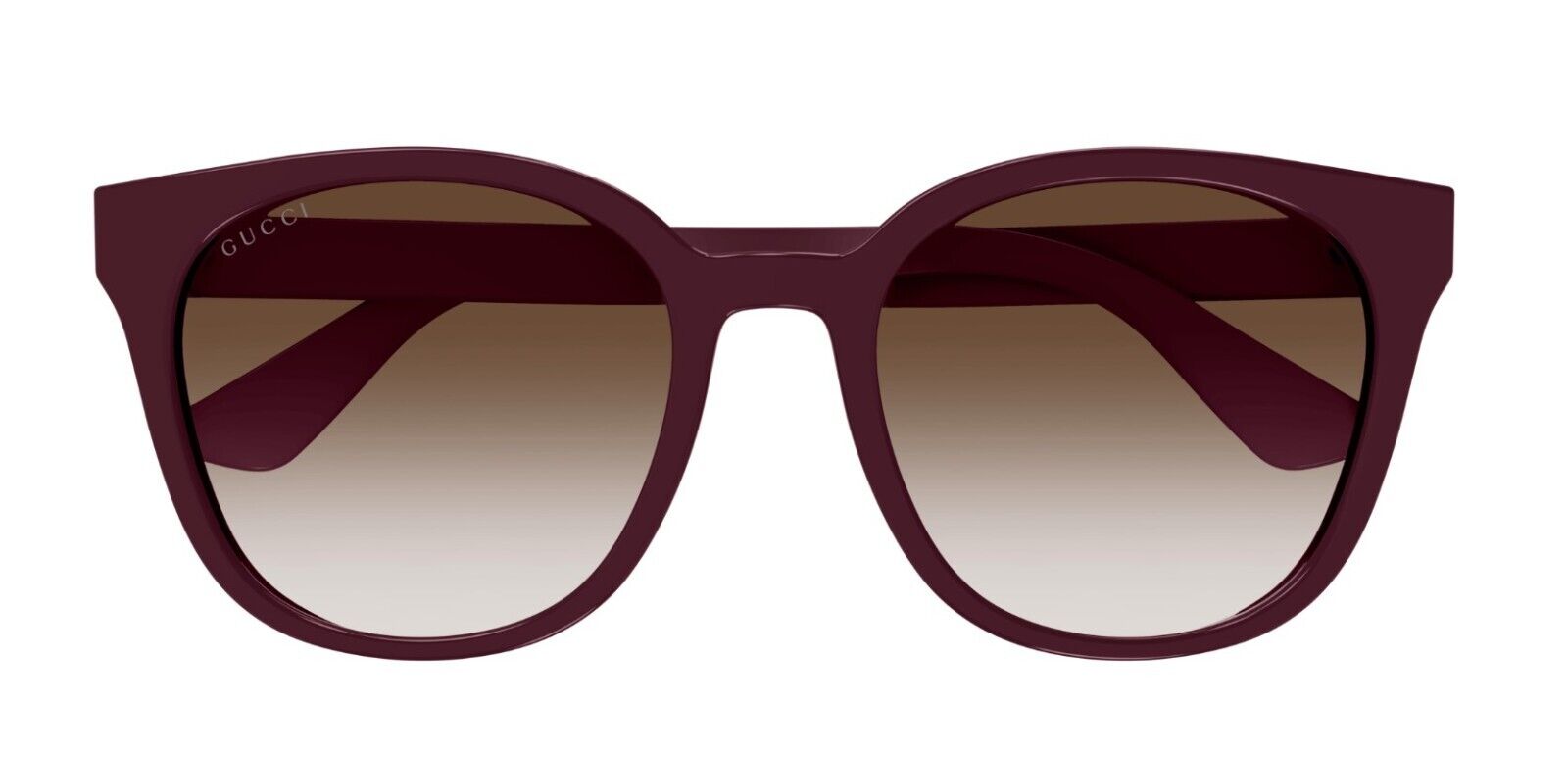 Gucci GG1122SA 003 Burgundy/Brown Gradient Oversize Square Unisex Sunglasses