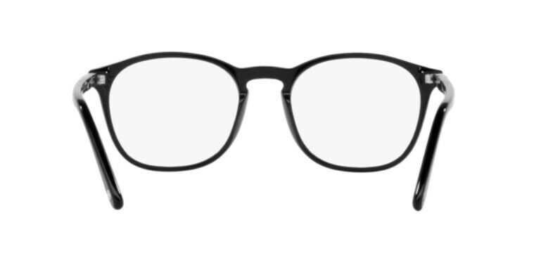 Persol 0PO3007V 1154 Black/ Silver Square Men's Eyeglasses