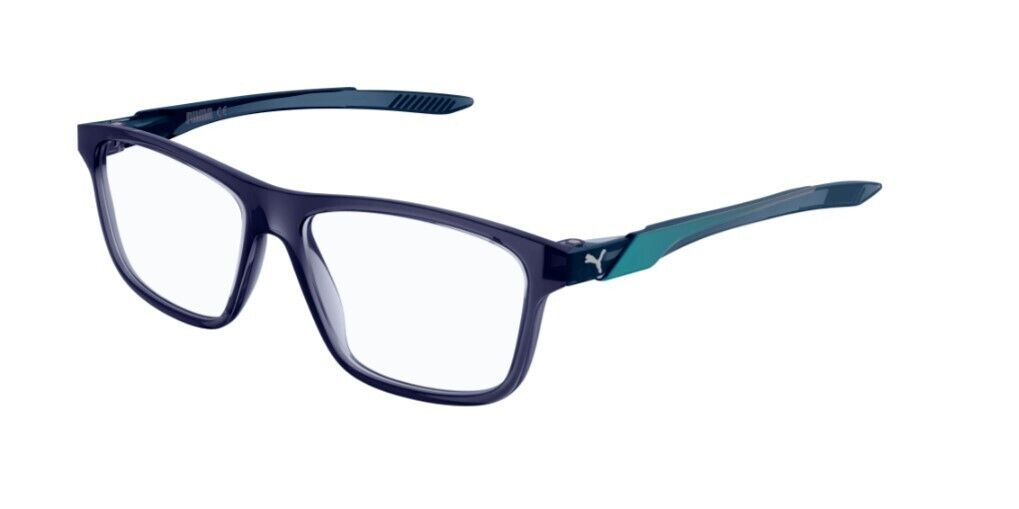Puma PU0361O 003 Blue-Blue Rectangular Full-Rim Unisex  Eyeglasses
